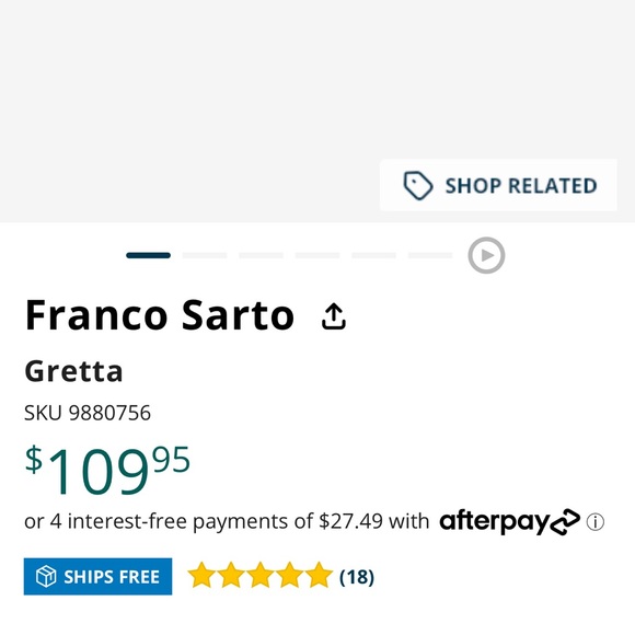 NWT Franco Sarto black Leather Sandals - Picture 2 of 5